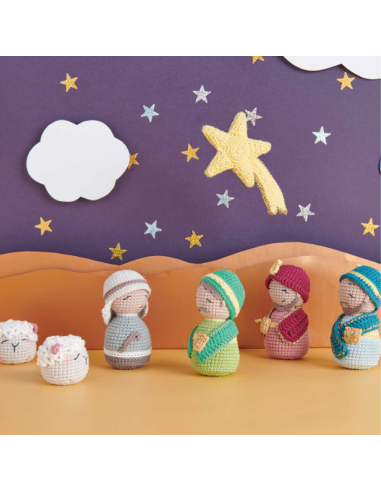 Kit de 20 pelotes "crèche de Noël" Ricorumi