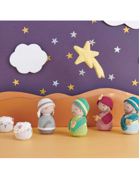 Kit de 20 pelotes "crèche de Noël" Ricorumi
