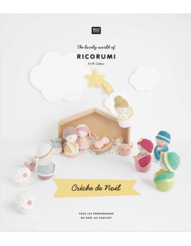 Kit de 20 pelotes "crèche de Noël" Ricorumi