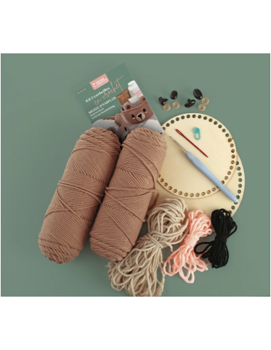 Kit 2 corbeilles au crochet ours - Graine Créative