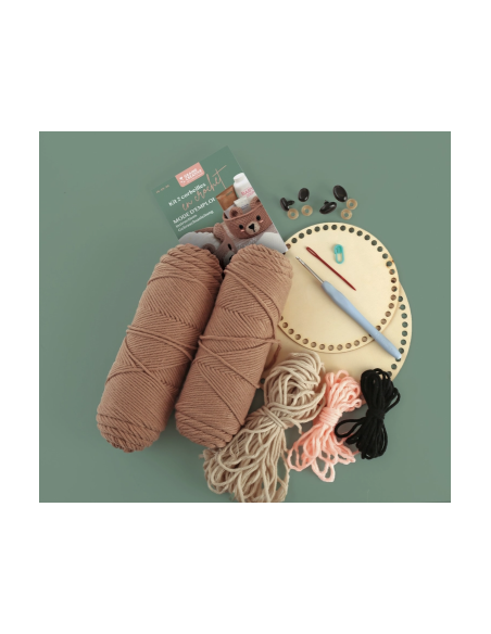 Kit 2 corbeilles au crochet ours - Graine Créative