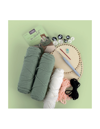 Kit 2 corbeilles au crochet grenouille - Graine...