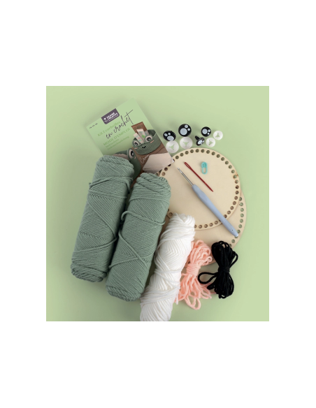Kit 2 corbeilles au crochet grenouille - Graine Créative