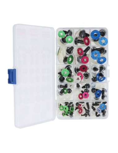 Assortiment 60 Yeux de sécurité 8 à 18 mm à...