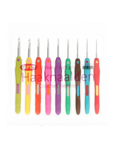 Lot 9 crochets ergonomiques Opry