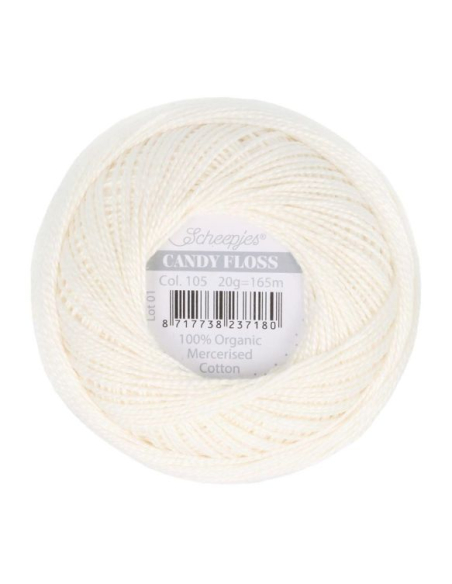 Scheepjes Candy Floss blanc nuptial 105 - 20 g