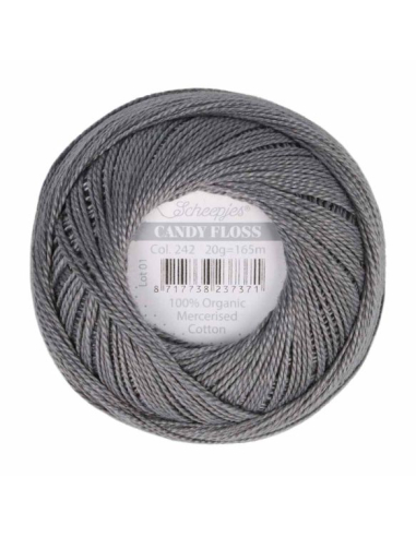 Scheepjes Candy Floss gris métal 242 - 20 g