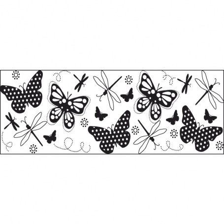 Tampon continu Fiskars motif papillons