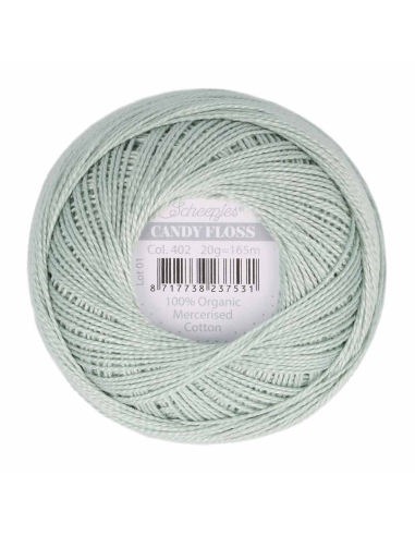 Scheepjes Candy Floss vert argenté 402  - 20 g