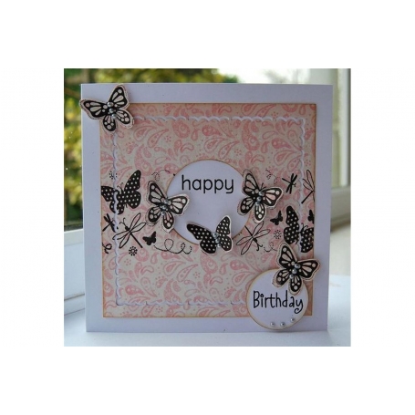 Tampon continu Fiskars motif papillons