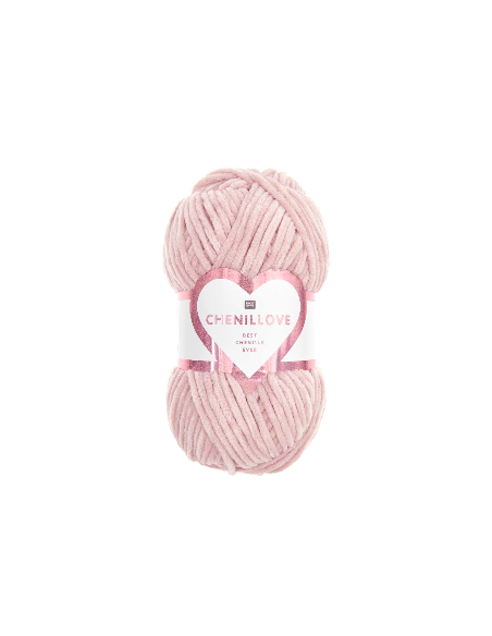 fil chenille rose