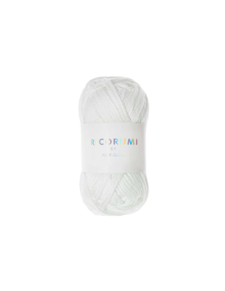 Coton à crocheter phosphorescent Ricorumi blanc Glow In the Dark