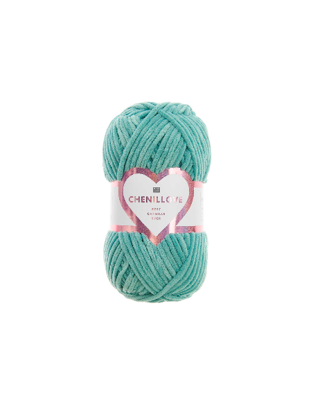 fil chenille turquoise