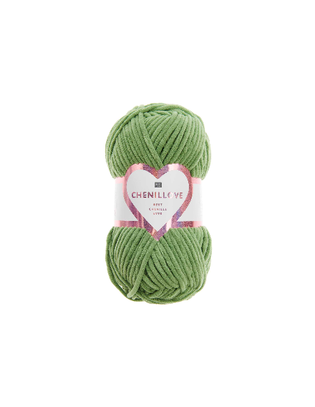 fil chenille vert