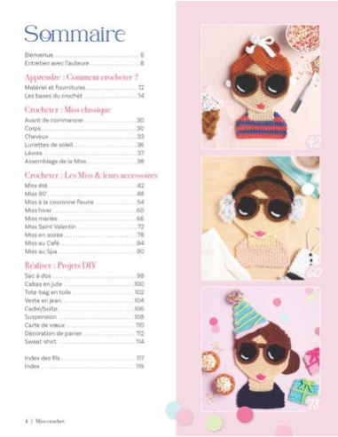 Miss Crochet - 10 personnages à crocheter à plat