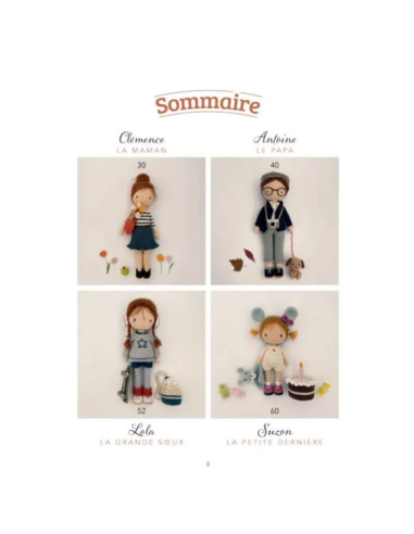 La famille de Lulu au crochet - 8 poupées à...