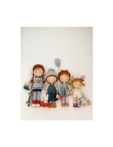 La famille de Lulu au crochet - 8 poupées à...