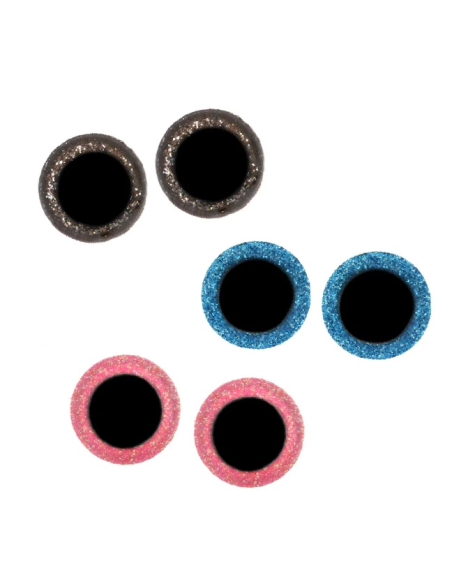 lot de yeux amigurumis à paillettes