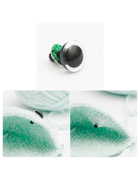 6 Yeux de sécurité 9 mm 6 couleurs Rico Design (3 paires + 12 rondelles)