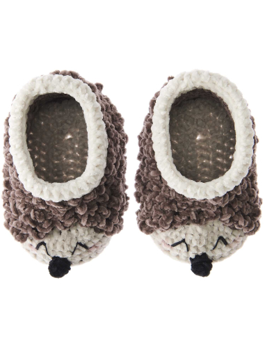 Kit crochet chaussons pour bébé hérisson Nilli...