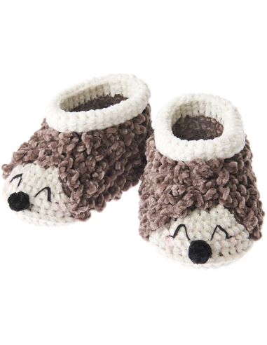 Kit crochet chaussons pour bébé hérisson Nilli...