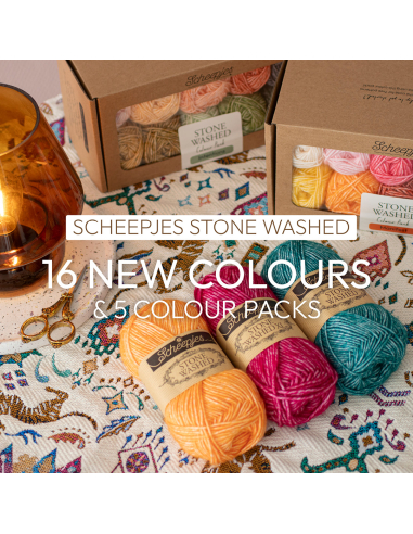 Pelote Stone washed de Scheepjes - jaune...