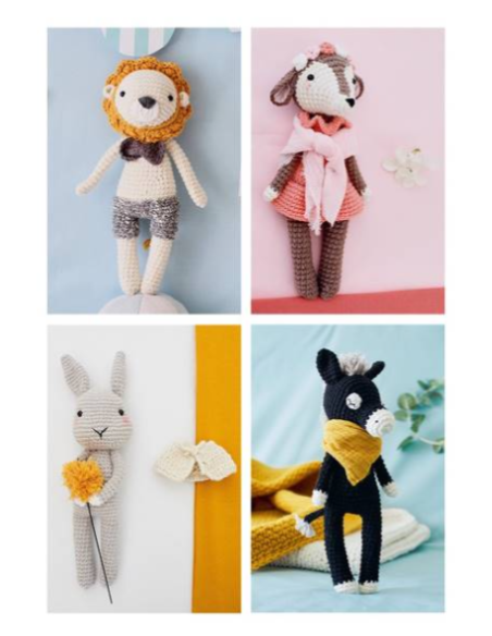 Doudou addicts au crochet - Ligne Retro