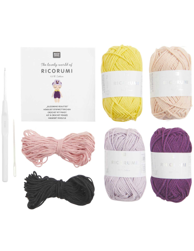 Kit à crocheter Blooming beauties Pensée Ricorumi