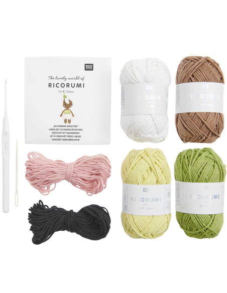 Kit à crocheter Blooming beauties Perce Neige Ricorumi