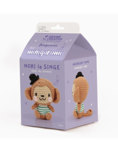 kit singe au crochet Graine créative