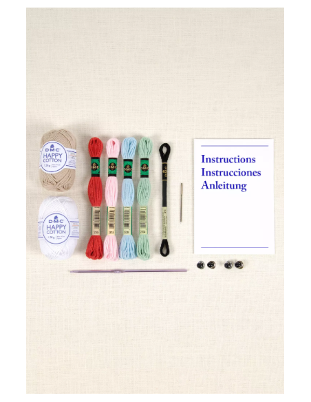 Kit crochet amigurumis cupcakes avec des cerises DMC