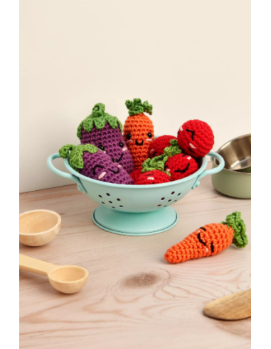 Kit crochet amigurumis nos copains les légumes DMC
