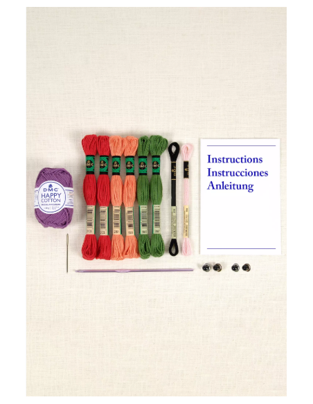 Kit crochet amigurumis nos copains les légumes DMC