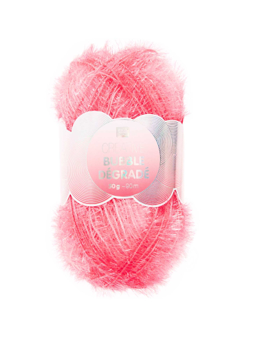 fil éponge dégradé néon rose creative bubble