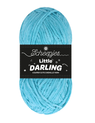 fil chenille scheepjes little darling bleu