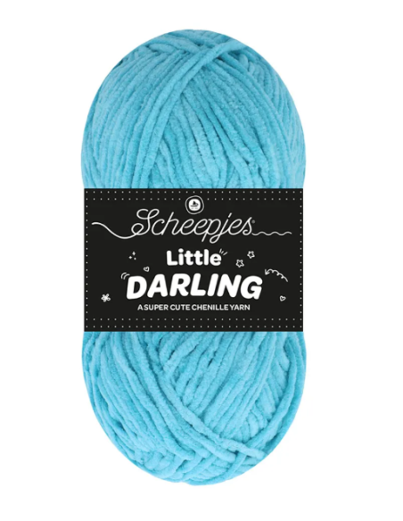 fil chenille scheepjes little darling bleu