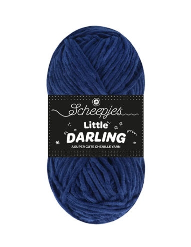 fil chenille scheepjes bleu foncé