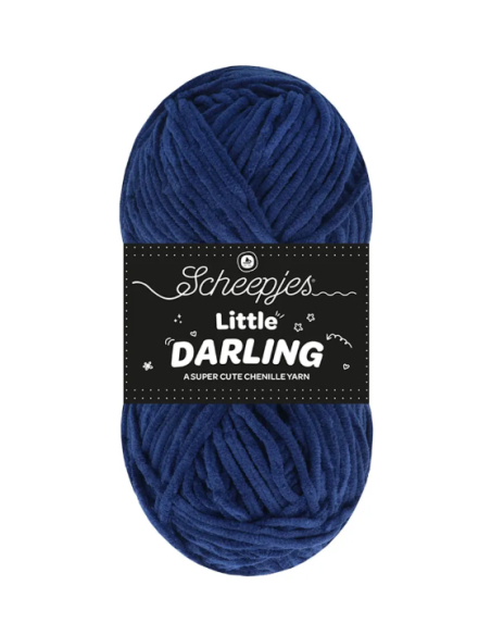 fil chenille scheepjes bleu foncé