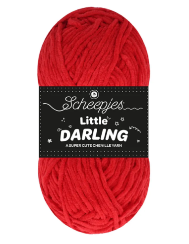 fil chenille scheepjes rouge