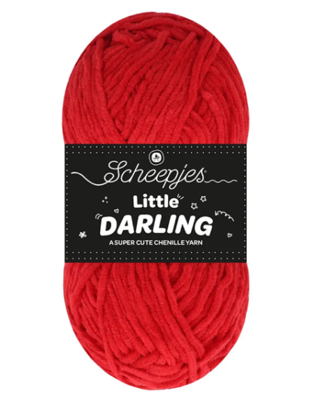 fil chenille scheepjes rouge