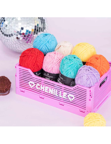 Fil chenille Scheepjes Little Darling Orange...