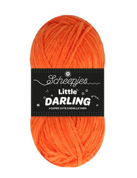 fil chenille scheepjes orange