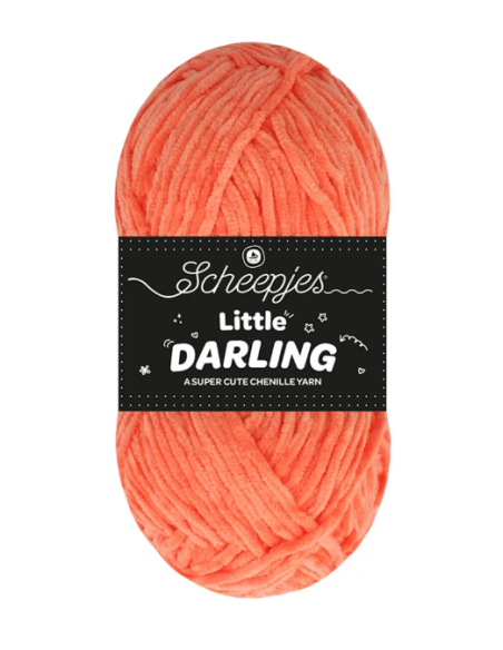 fil chenille scheepjes orange clair