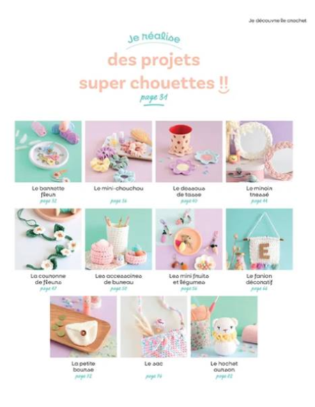 Je découvre le crochet + de 10 modèles