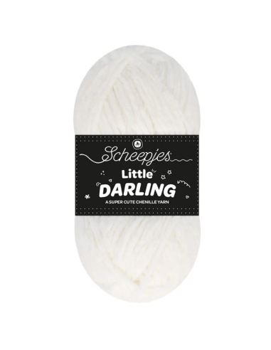 fil chenille scheepjes blanc