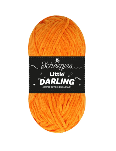 fil chenille scheepjes orange