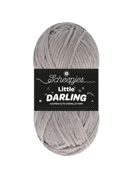 fil chenille scheepjes gris