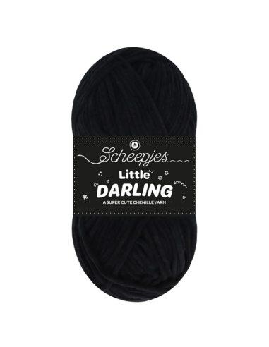 fil chenille scheepjes noir