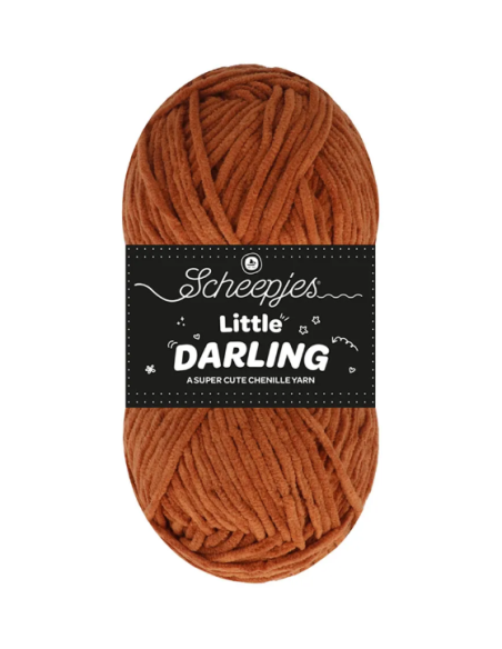 fil chenille scheepjes marron