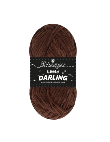 fil chenille scheepjes marron